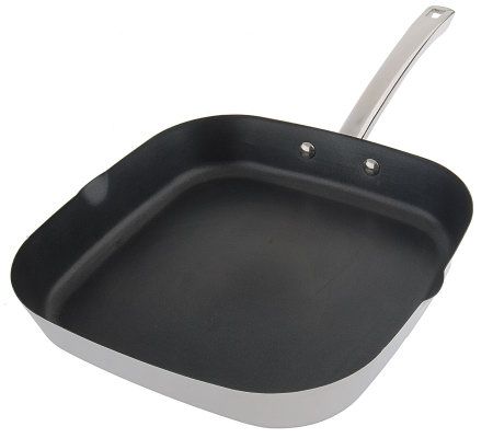 Chantal Stainless Steel Griddle, 19 x 9.5 (Ceramic Non Stick)