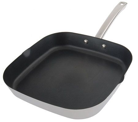 Bergner Prochef by Bergner - 11 Cast Aluminum Non Stick Griddle Pan, 11  Inches, Black