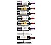 Sorbus Wall-Mount 9-Bottle Wine Rack, 1 of 1