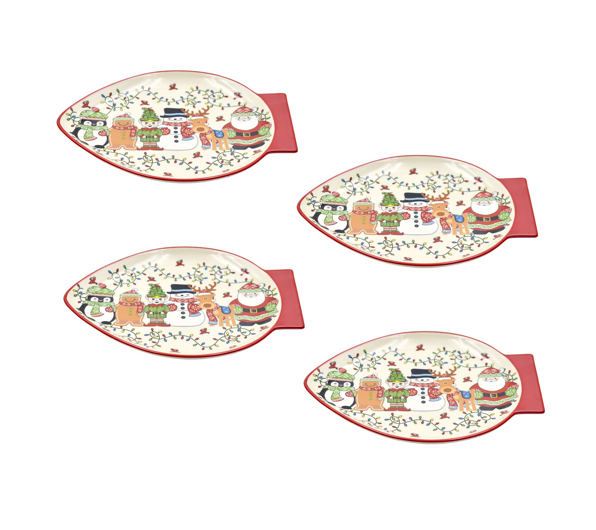 "As Is" Temp-tations Seasonal Set/4 8" Figural Plates