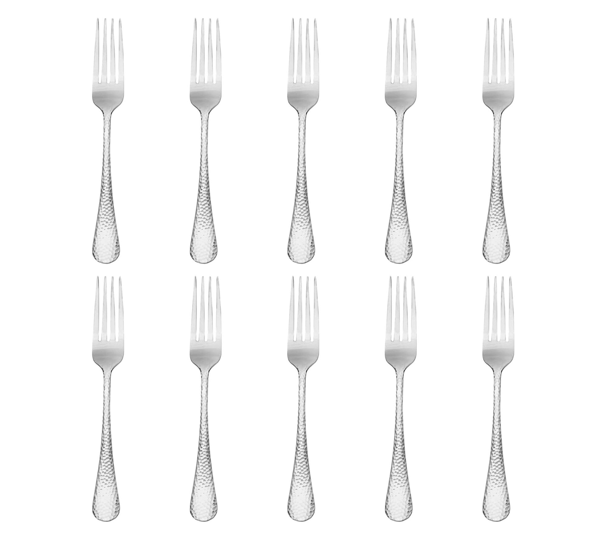 Godinger Set of 10 Salem Mirrored 18/0 SS Dinner Forks