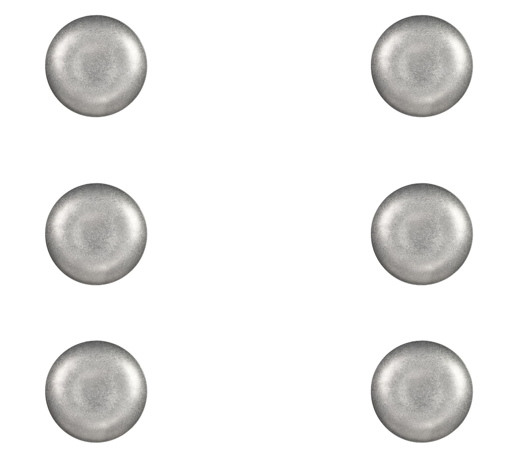 10 Strawberry Street Set of 6 Moab Dinnerware, " Round