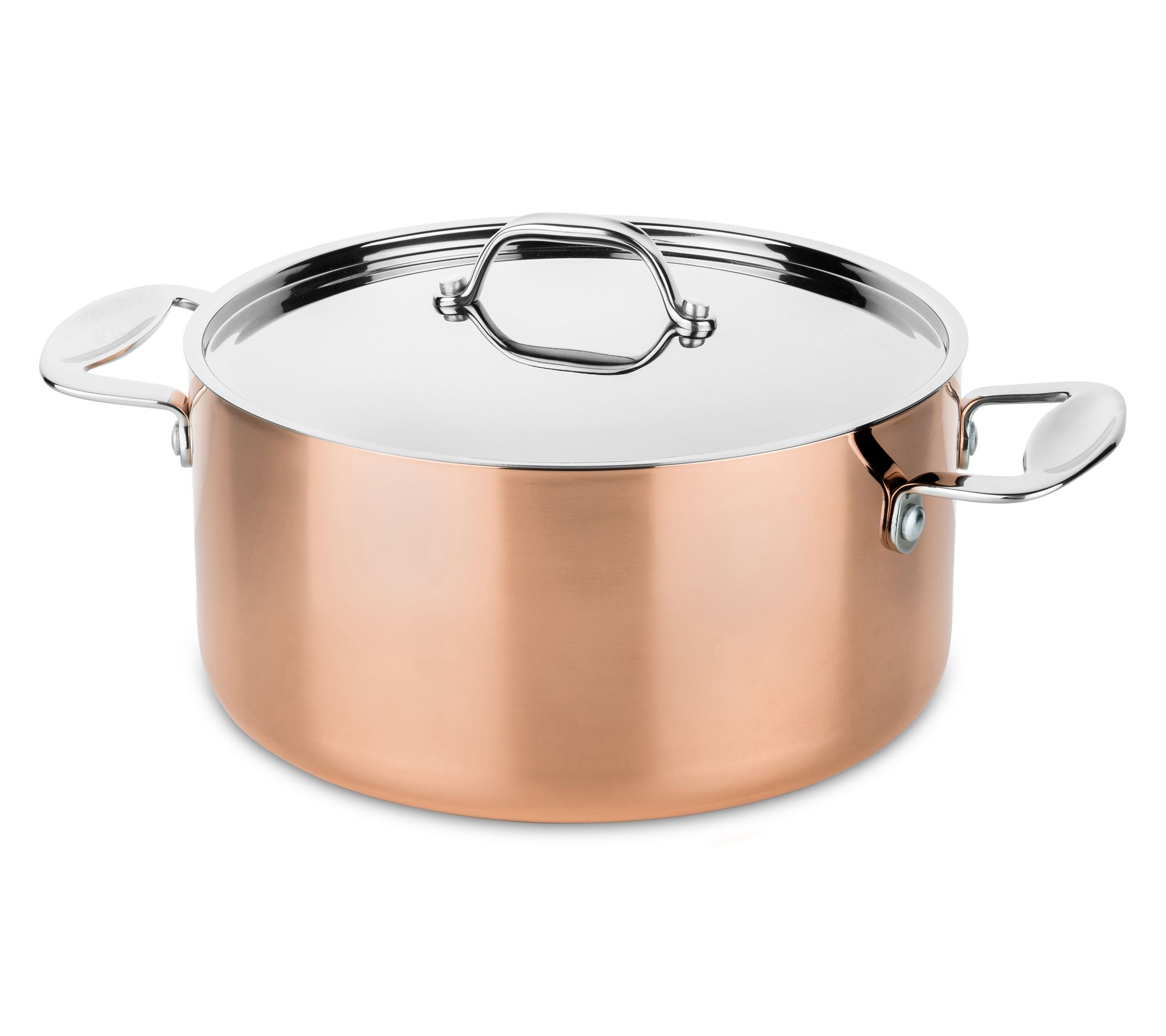 Mepra 8" Copper Toscana Casserole with Lid