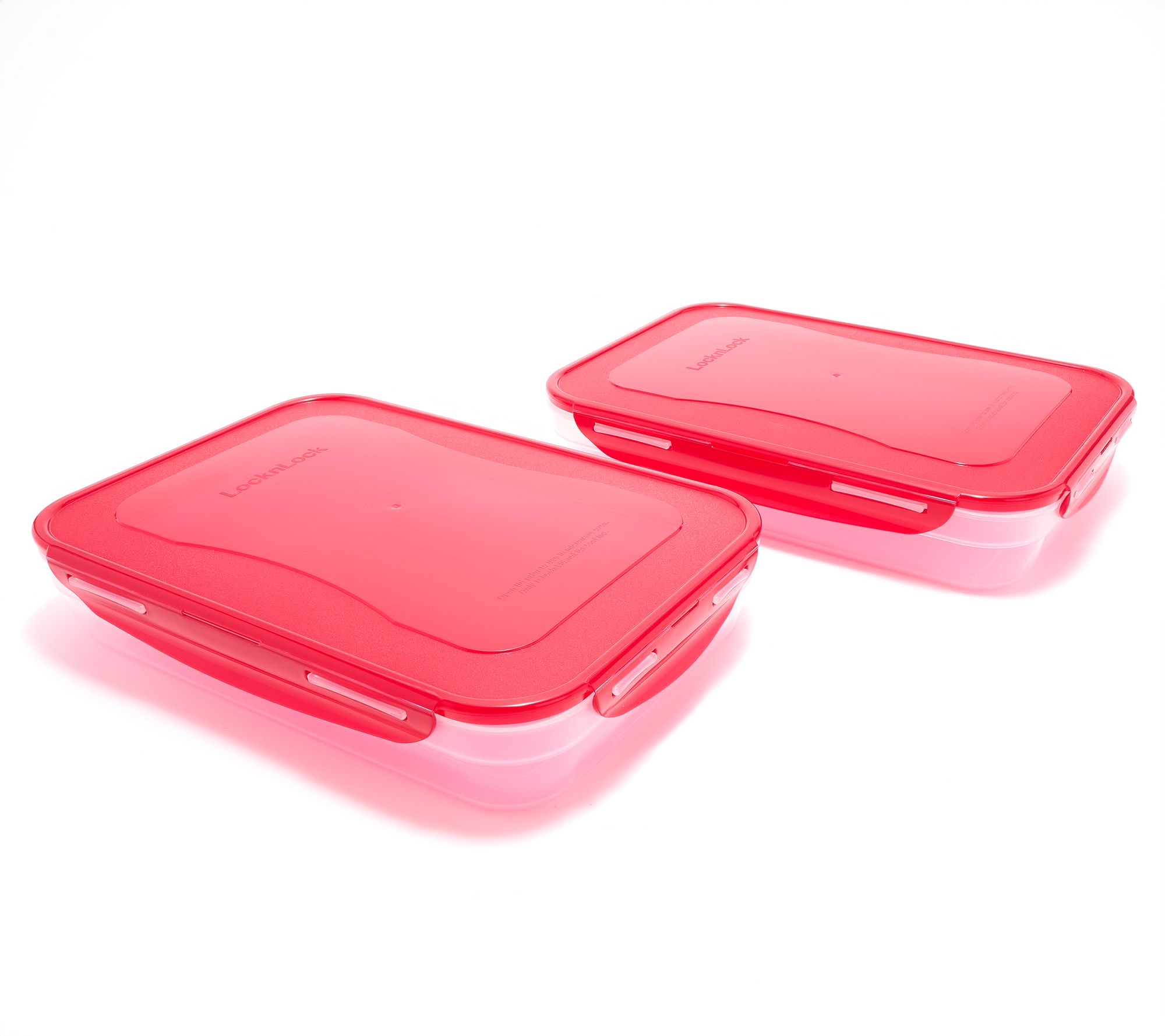 LocknLock Set of (2) 14-Cup Rectangle Containers