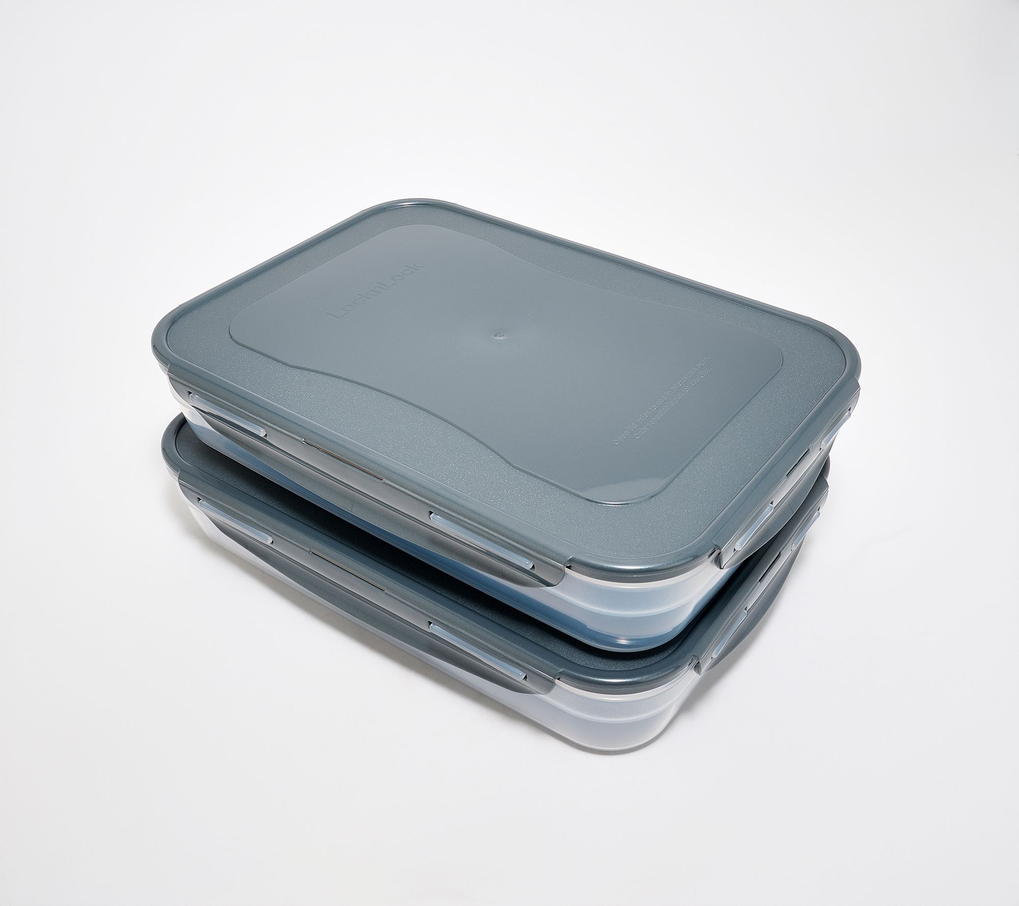 LocknLock Set of (2) 14-Cup Rectangle Containers