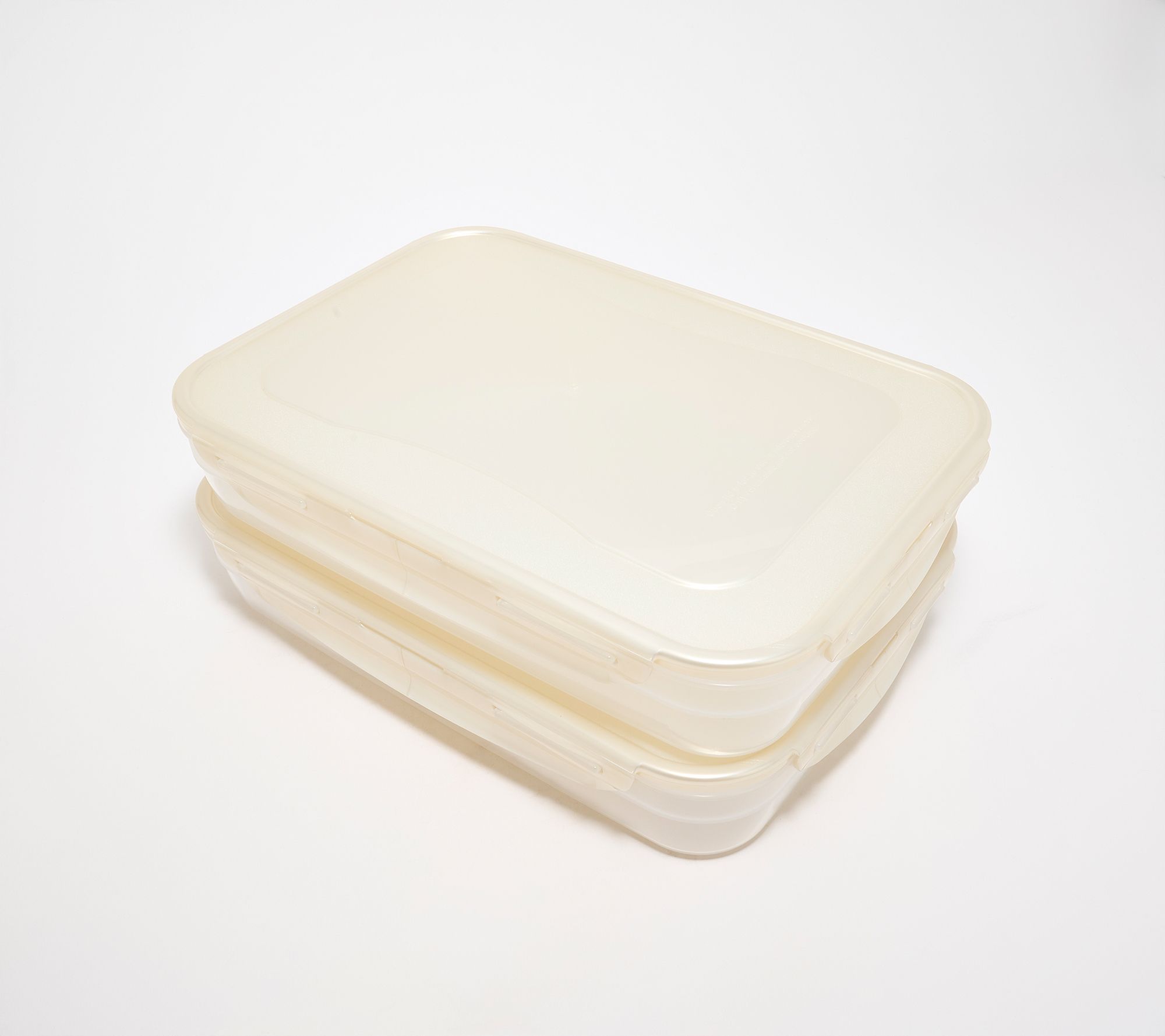 LocknLock Set of (2) 14-Cup Rectangle Containers