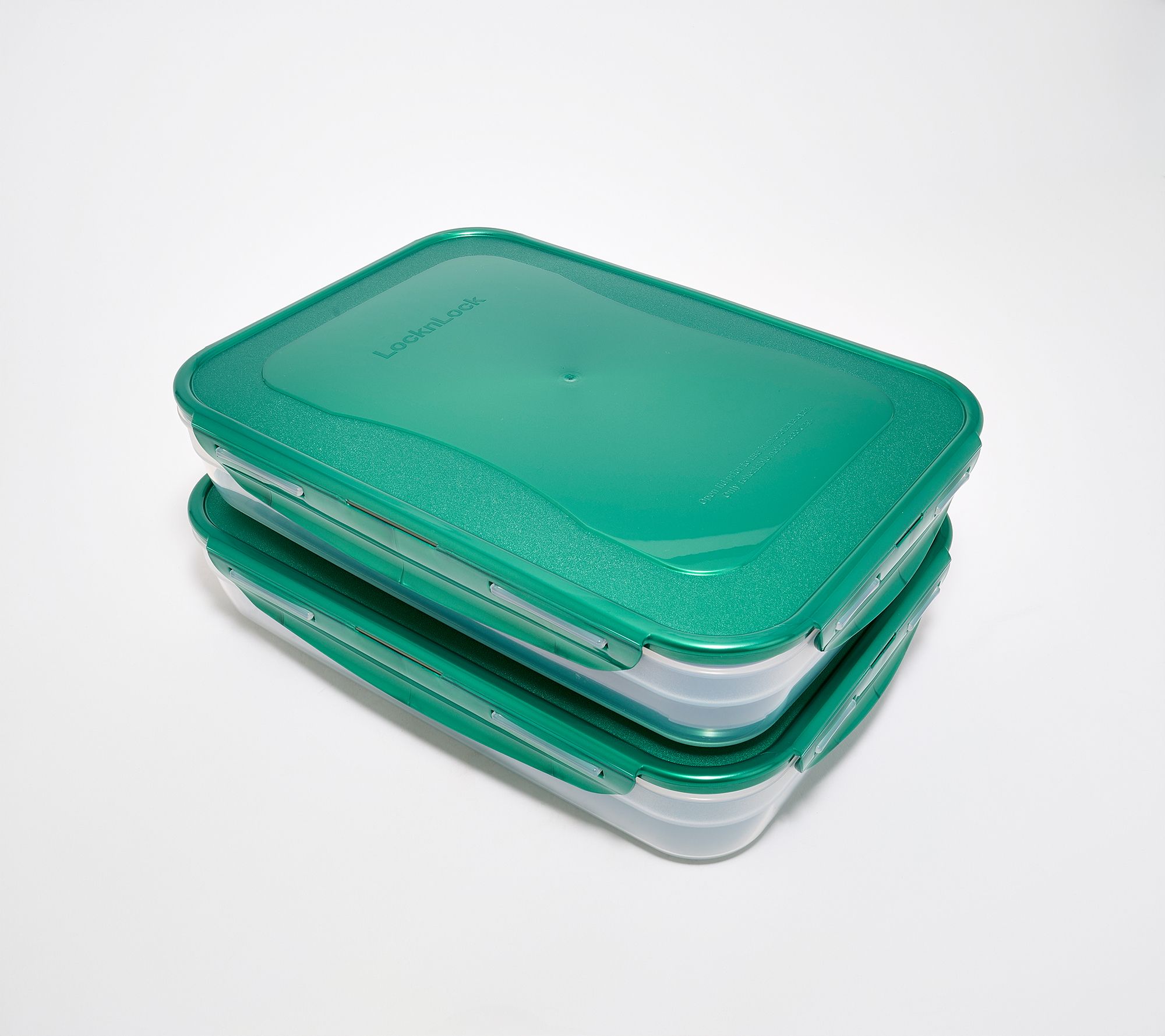 LocknLock Set of (2) 14-Cup Rectangle Containers