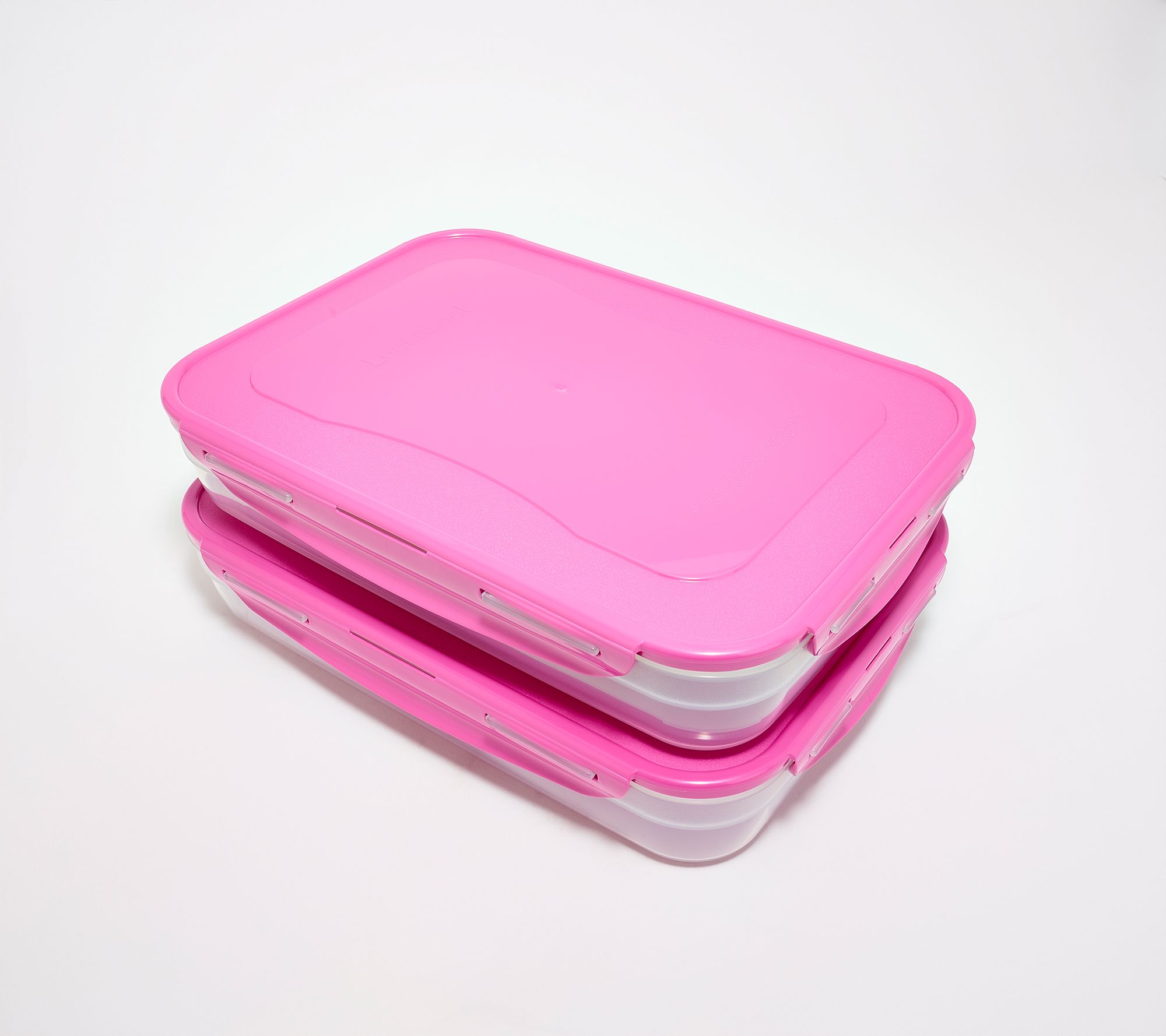 LocknLock Set of (2) 14-Cup Rectangle Containers