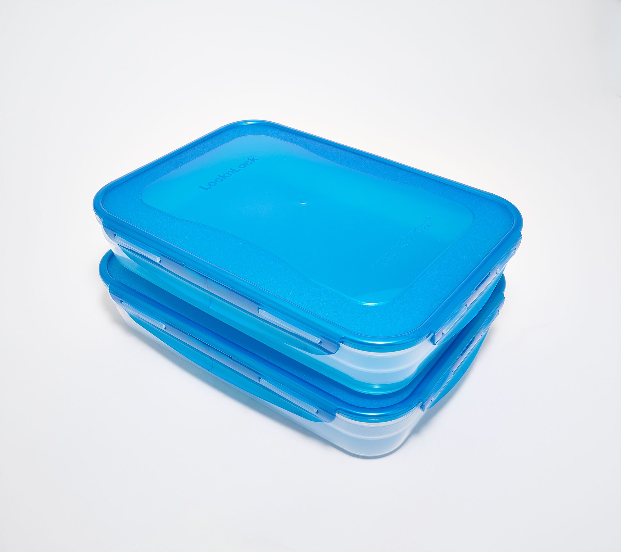 LocknLock Set of (2) 14-Cup Rectangle Containers