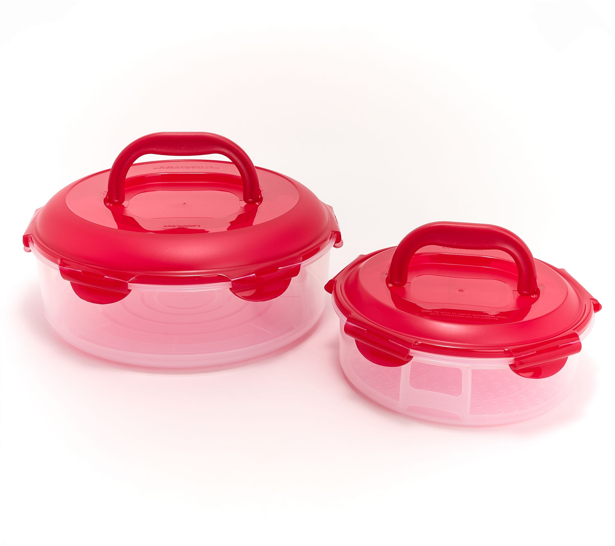 LocknLock 2-Pc Small & Large Nestable Pie Carriers
