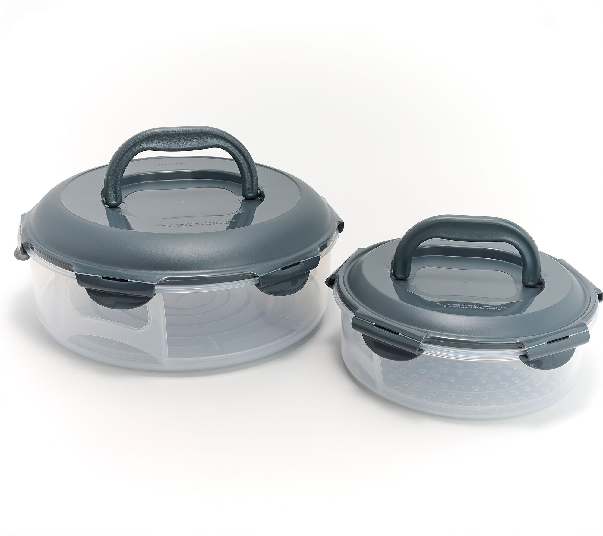 LocknLock 2-Pc Small & Large Nestable Pie Carriers