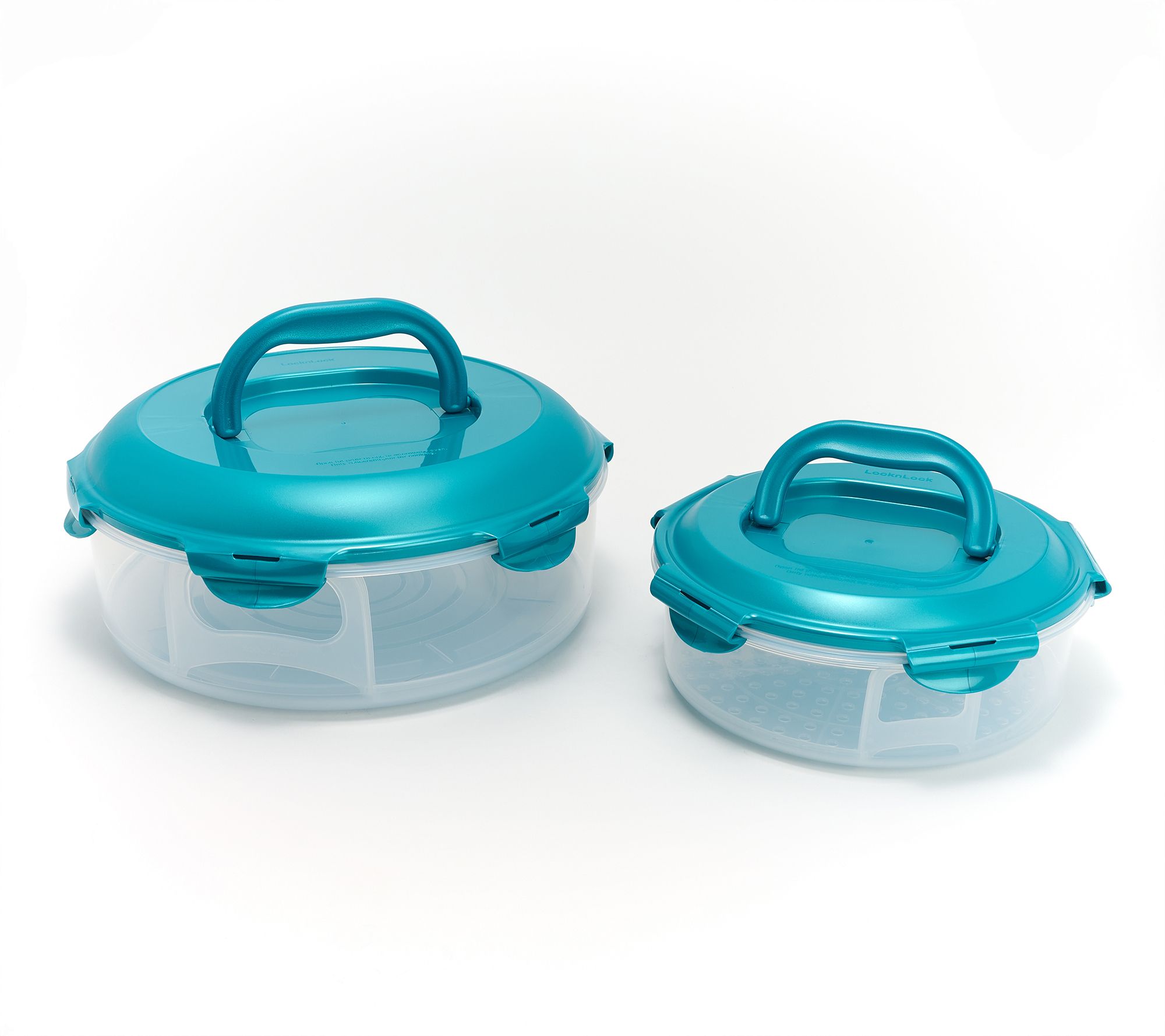 LocknLock 2-Pc Small & Large Nestable Pie Carriers