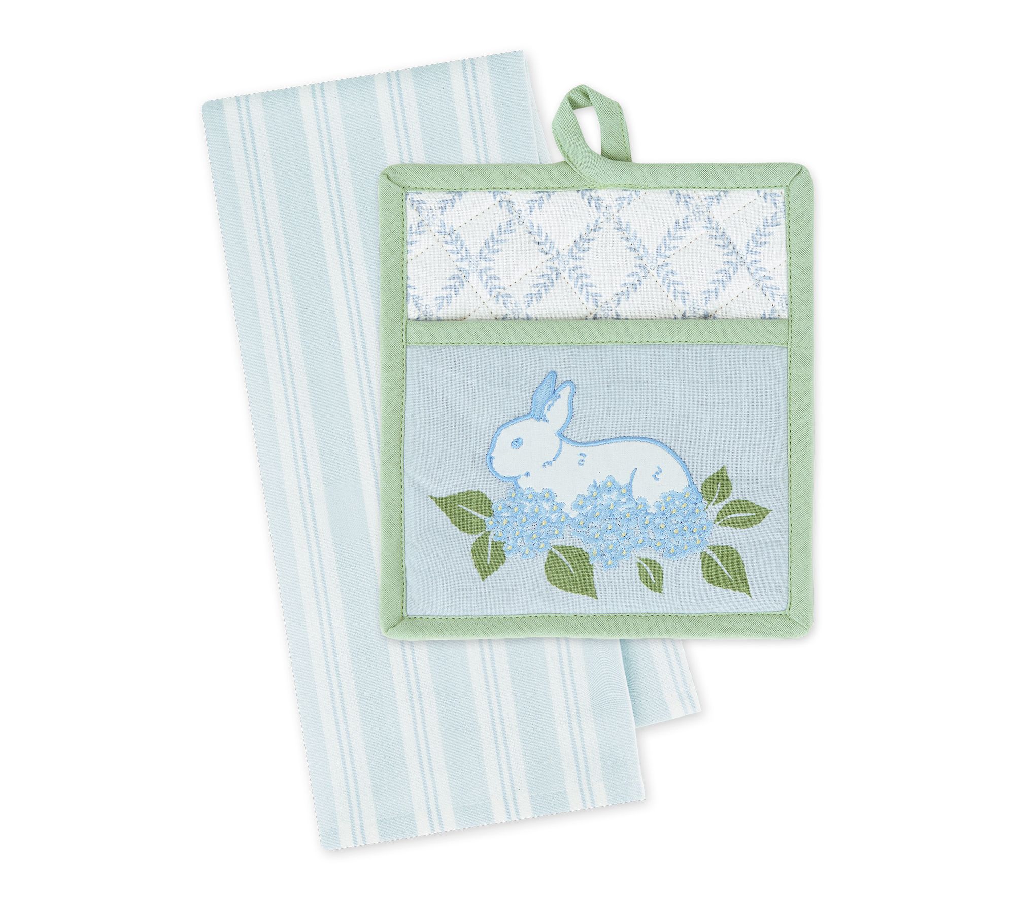 Design Imports Bunny Garden Potholder Gift Set