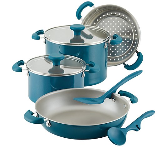 Rachael Ray Create Delicious 8-Pc Aluminum Cookware Set