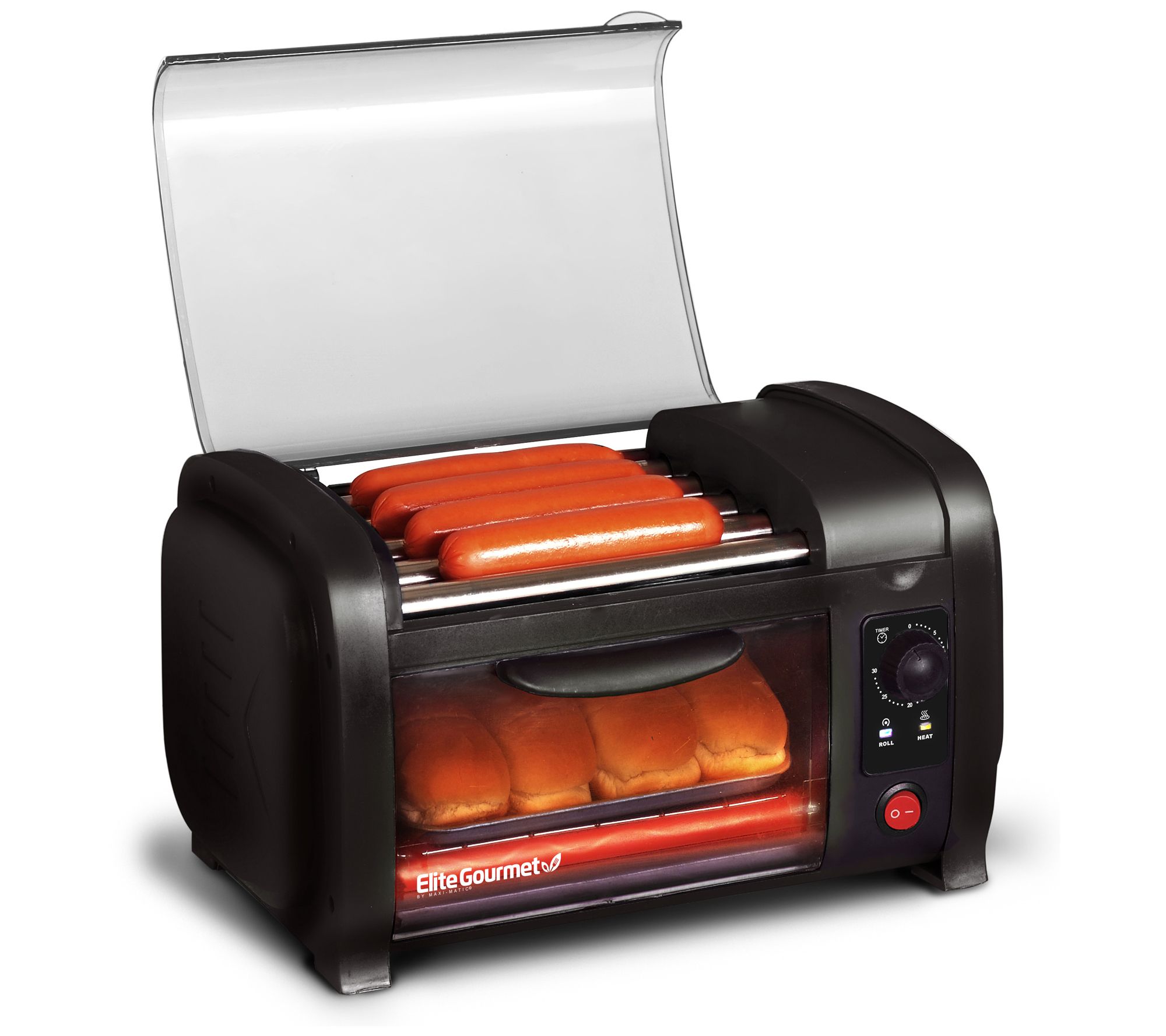 Electric 18 Hot Dog 7 Roller Grill Cooker Machine, 23 x 7 - City