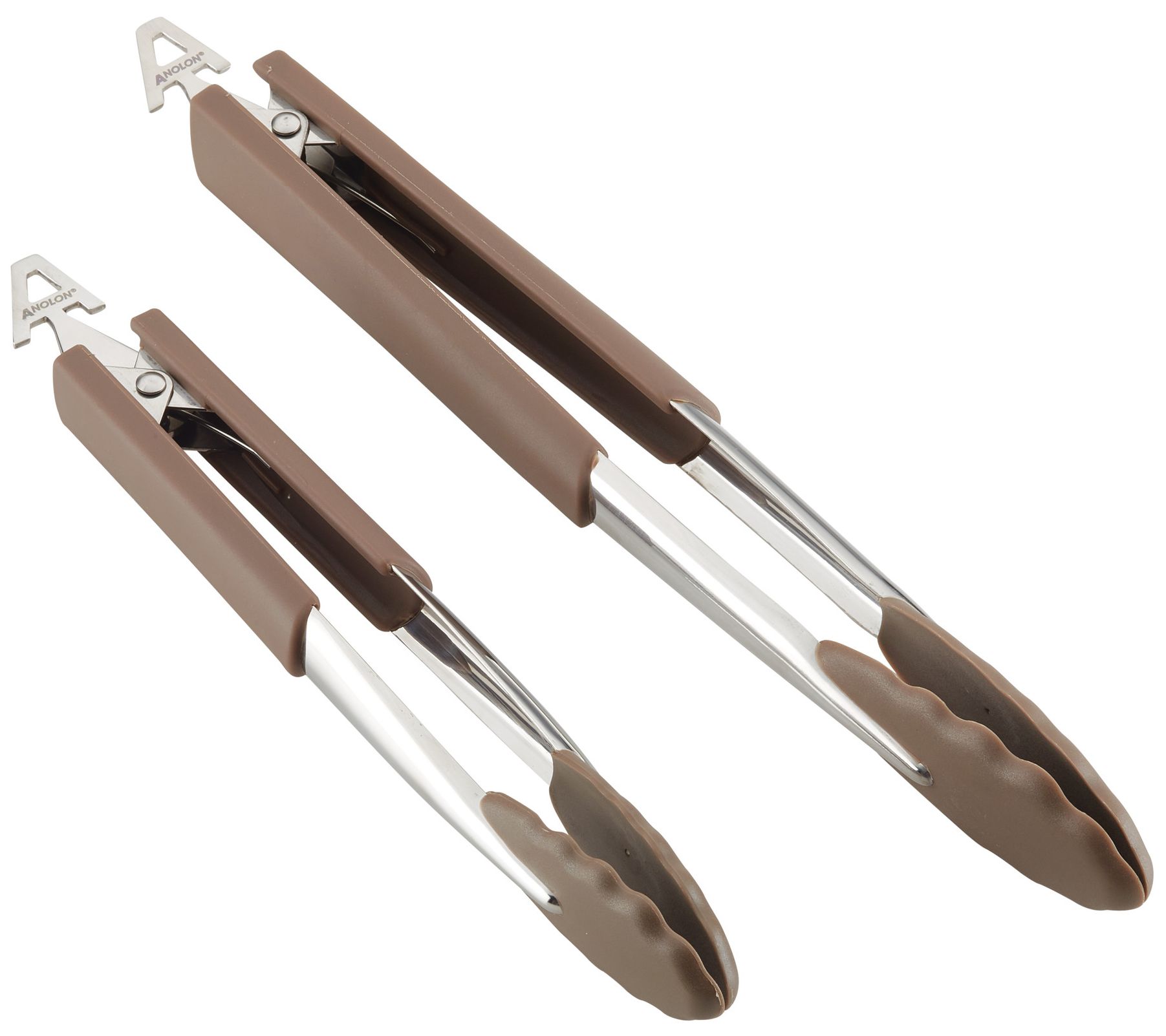Anolon SureGrip Nonstick Nylon Locking Tongs Set 2-Piece