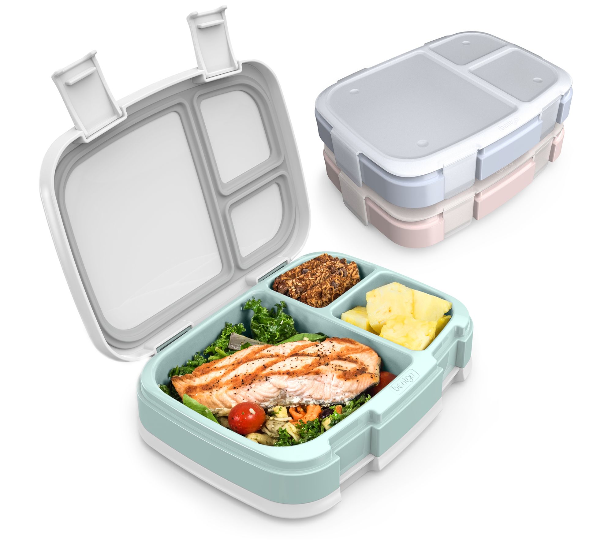 Bentgo Stainless - Leak-Proof Bento-Style Lunch Box with Removable Divider, Black