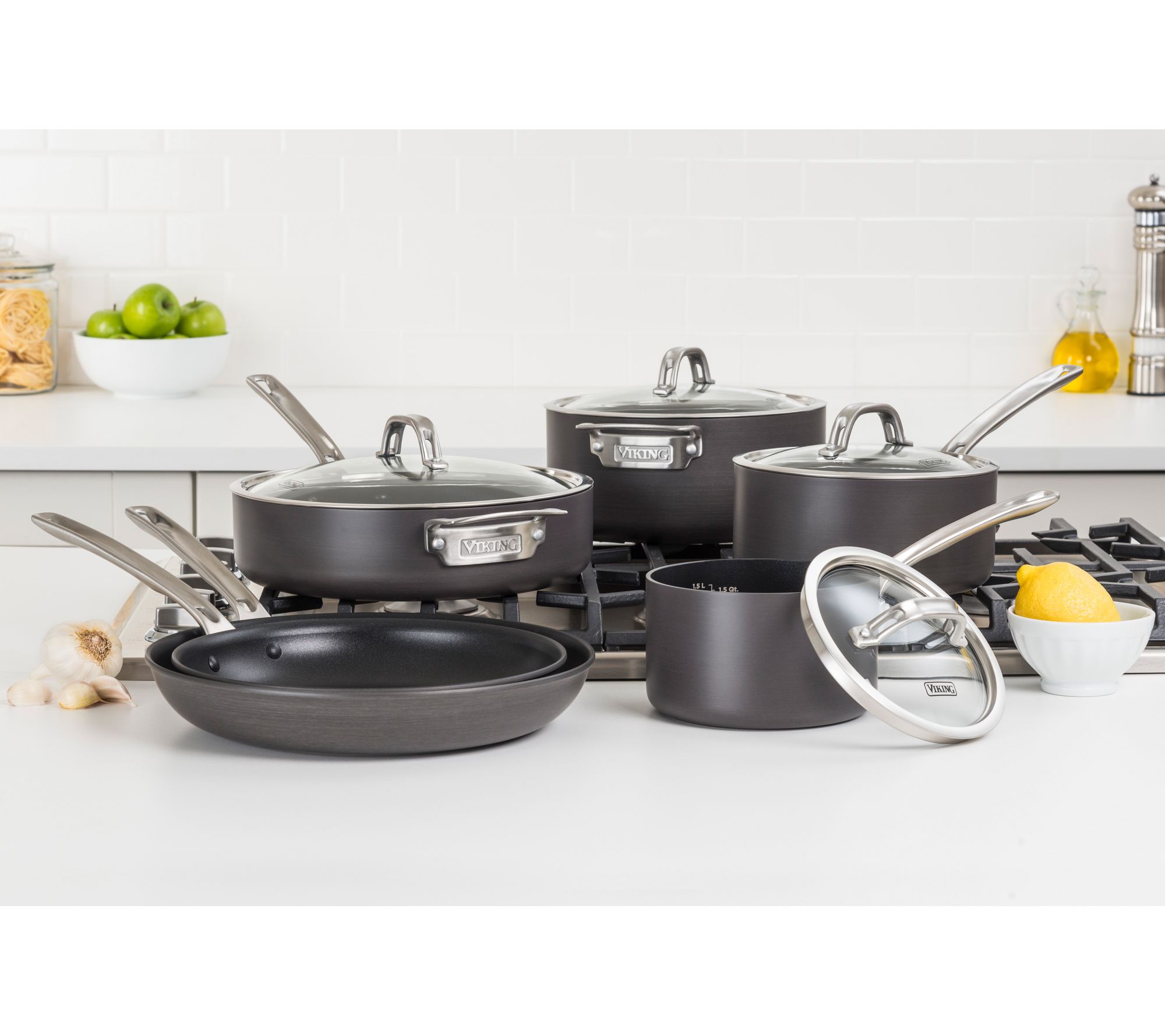 Viking Contemporary 10-Piece Stainless Steel Cookware Set 