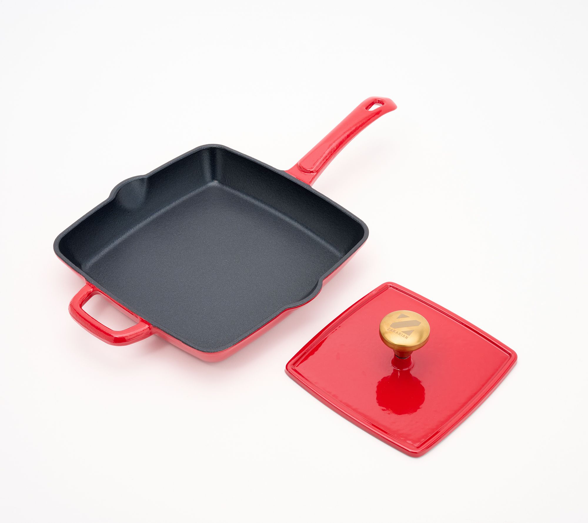 "As Is" Geoffrey Zakarian 9" Cast Iron Griddle w/Press