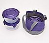 LocknLock Set of 3 Mini Tote Bags with (3) 4-Cup Bowls, 2 of 2