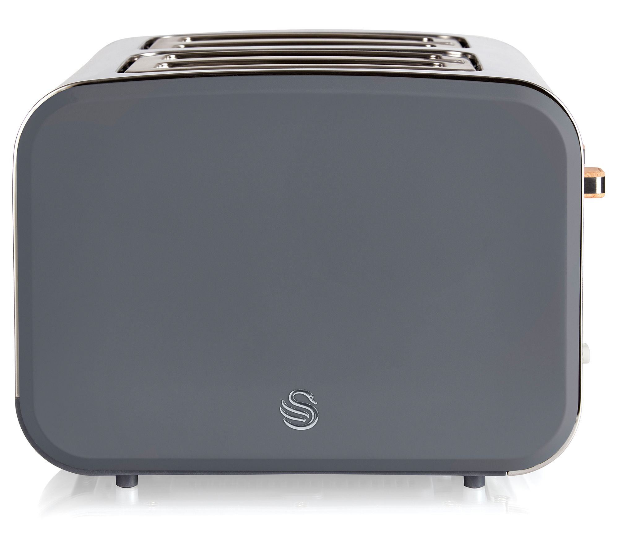 Swan 4 Slice Long Slot Toaster - Grey