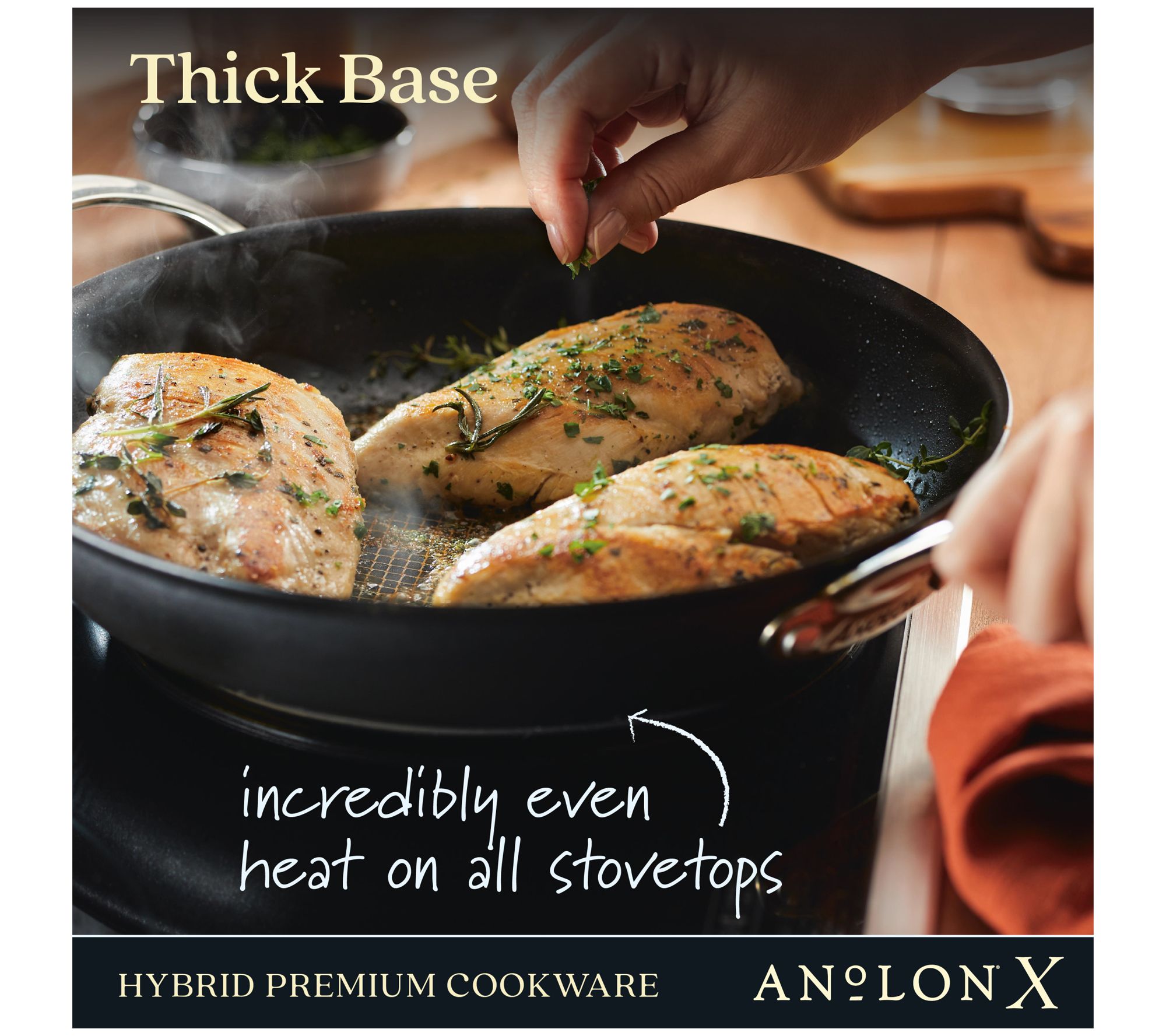 Anolon Hybrid 7-Piece Nonstick Cookware Induction Pots and Pans
