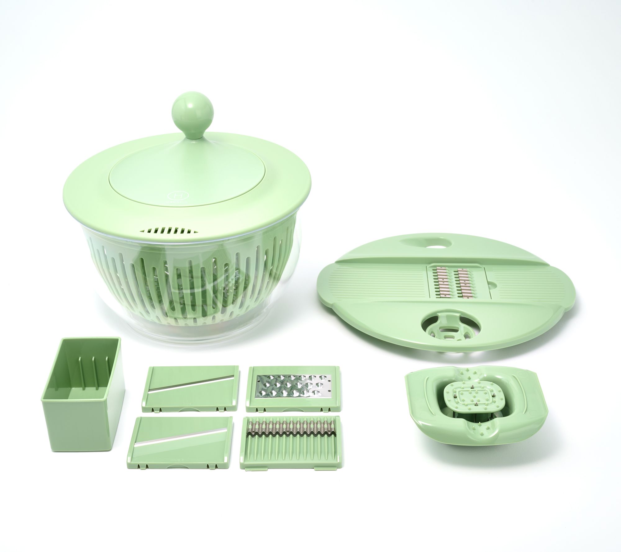 Henning Lee 10pc Multi Function Salad Spinner & Prep Bowl