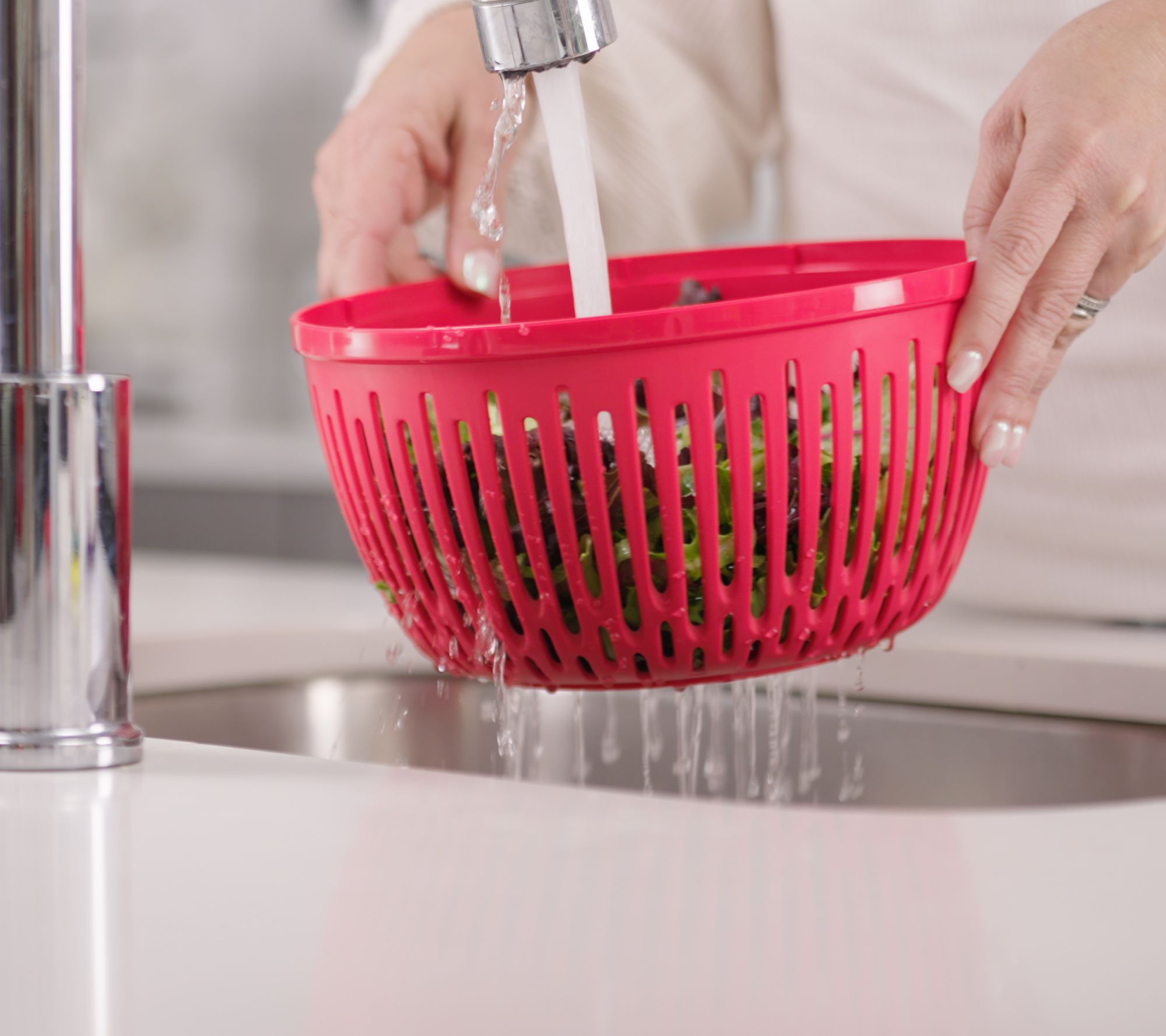 Henning Lee 10pc Multi Function Salad Spinner & Prep Bowl - QVC.com