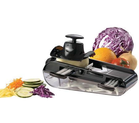 Brentwood Mandollin Slicer With 5 Cup Storage Container And 4