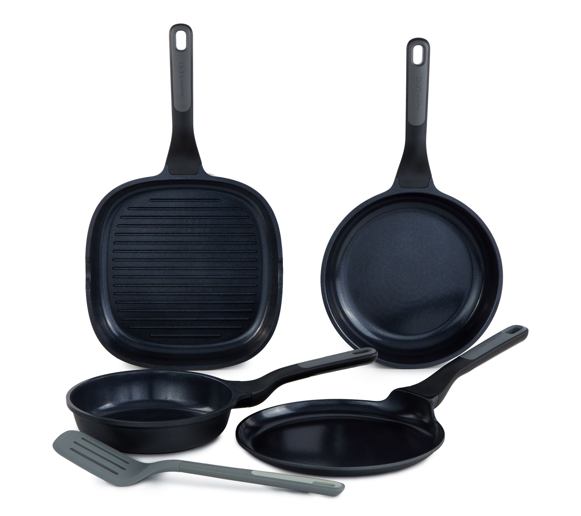 BergHOFF Stone+ 5-Pc Nonstick Specialty Pan Setwith Turner