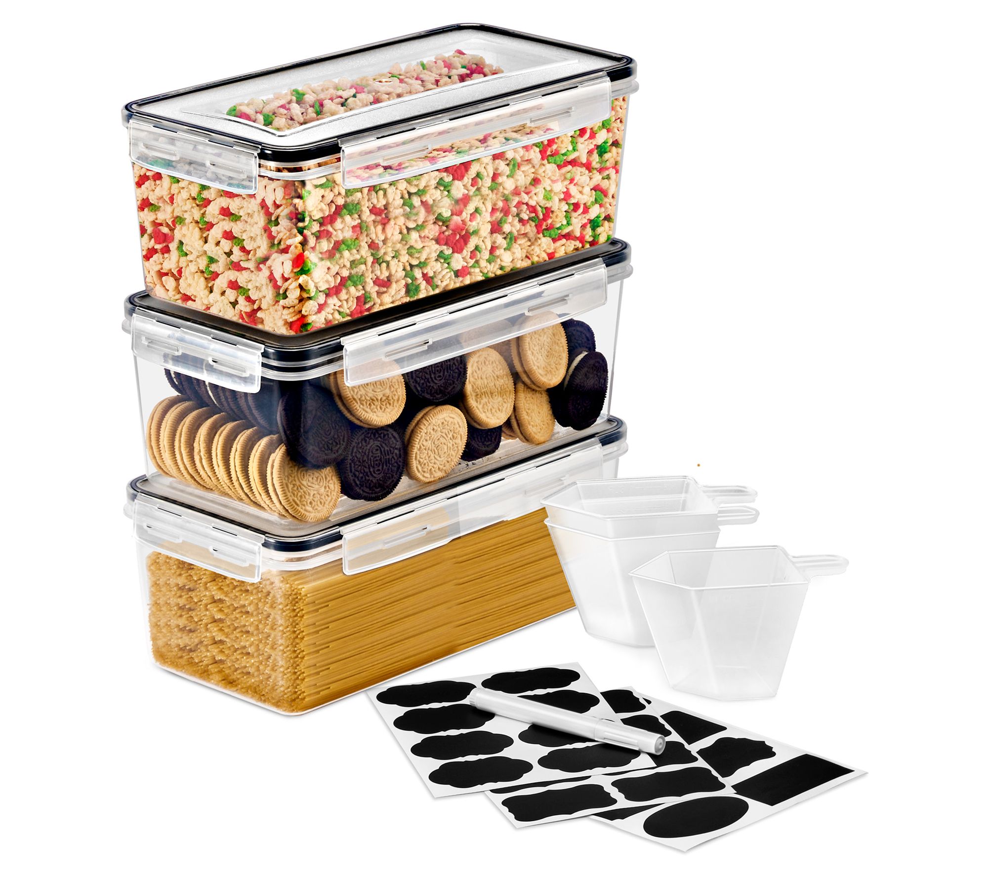 Sorbus Large Airtight Food Storage Containers 3-Pack with Lids