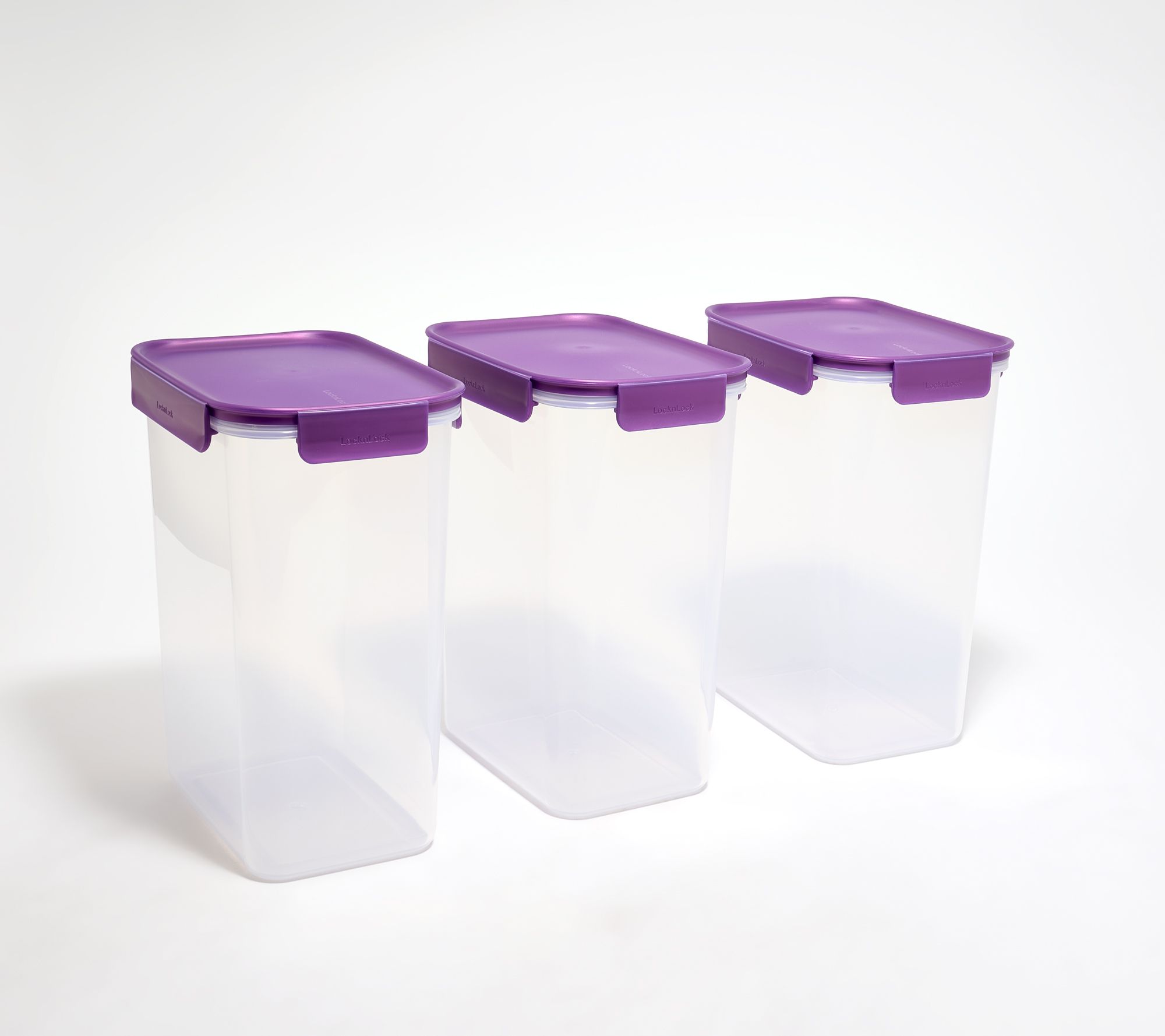 LocknLock Set of (3) 17-Cup Tall Pantry Containers