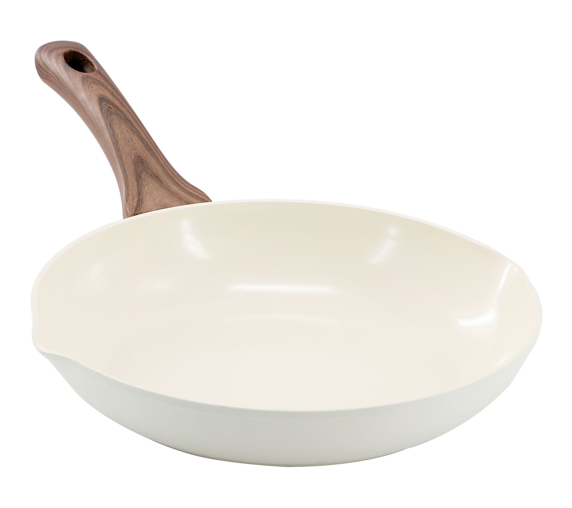 Oster Amberg Choice 9.5in Aluminum Frying Pan Off-White