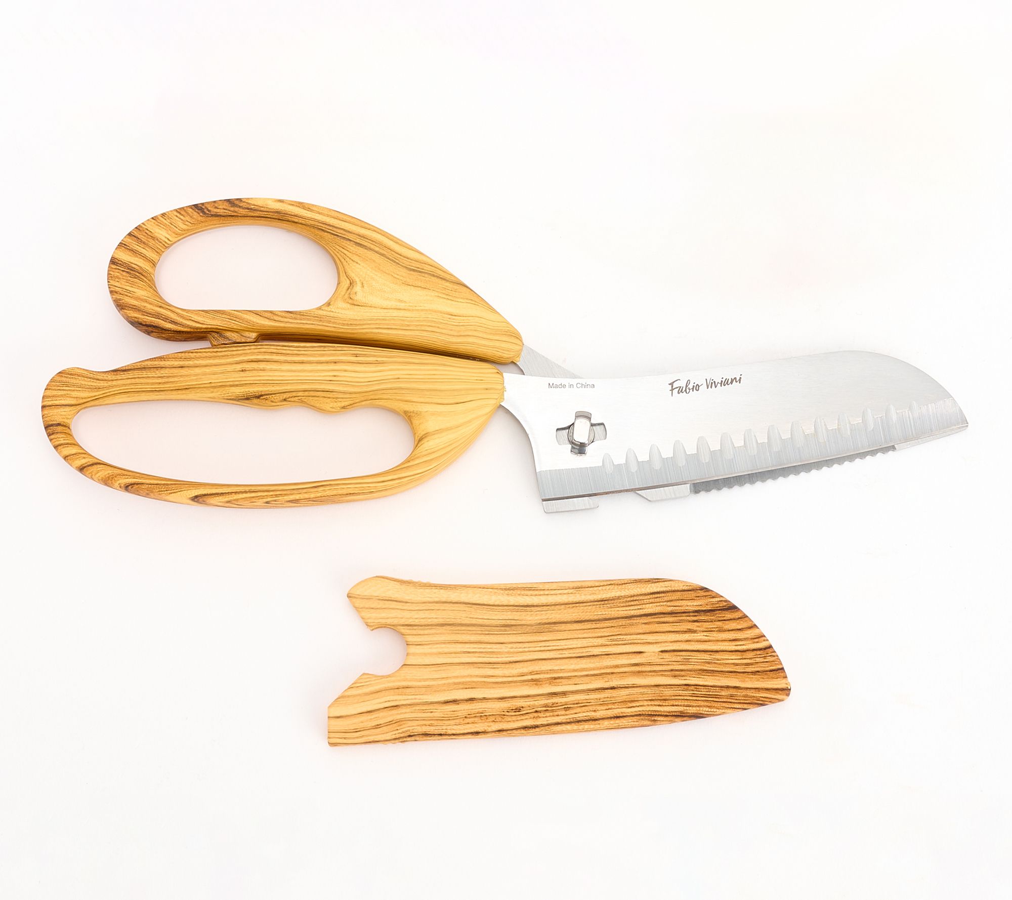 "As Is" Fabio Viviani Multi-Function Kitchen Shears w/ Sheath