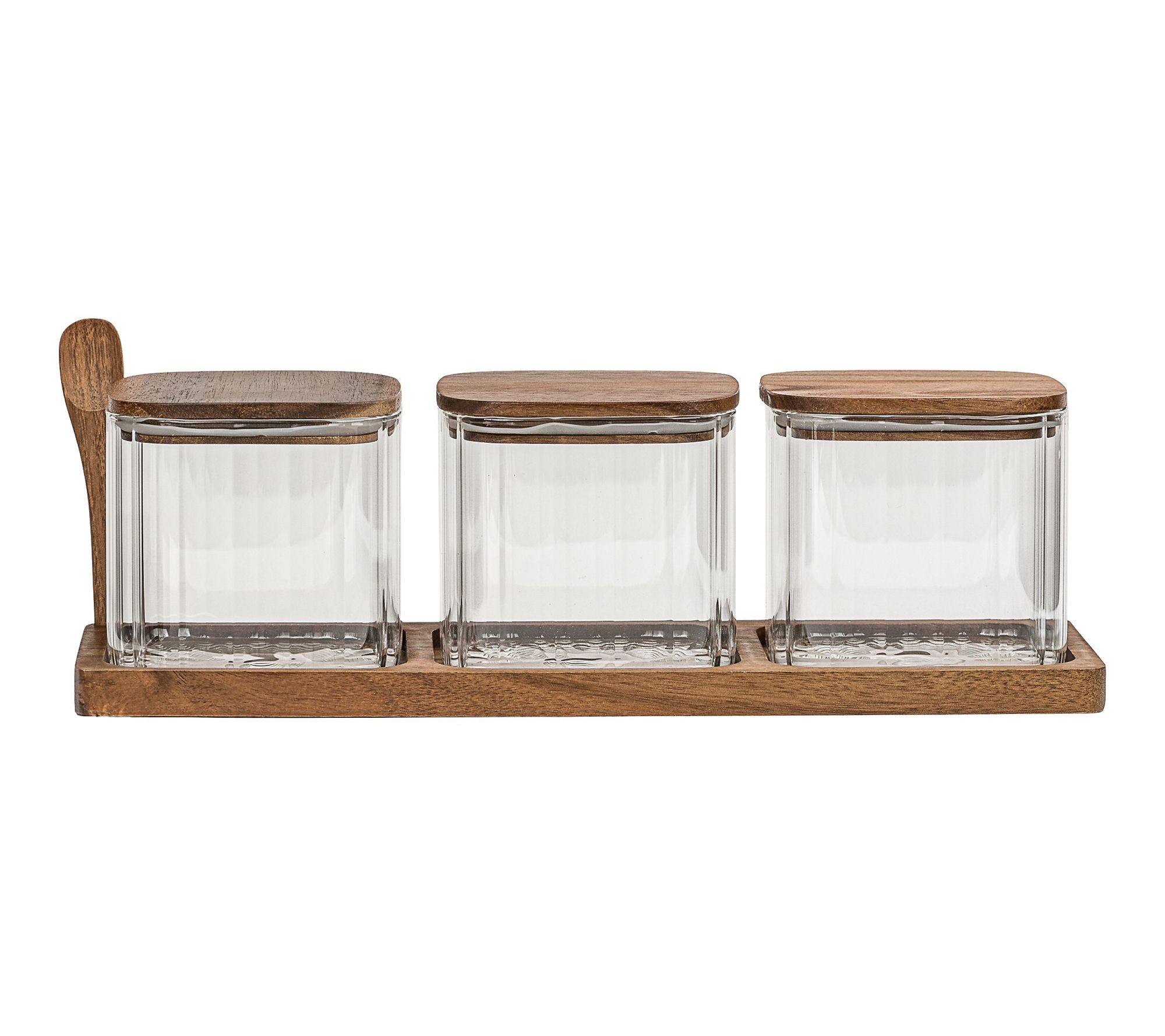 10 Strawberry Street 3-Piece Square Canister Set with Tray