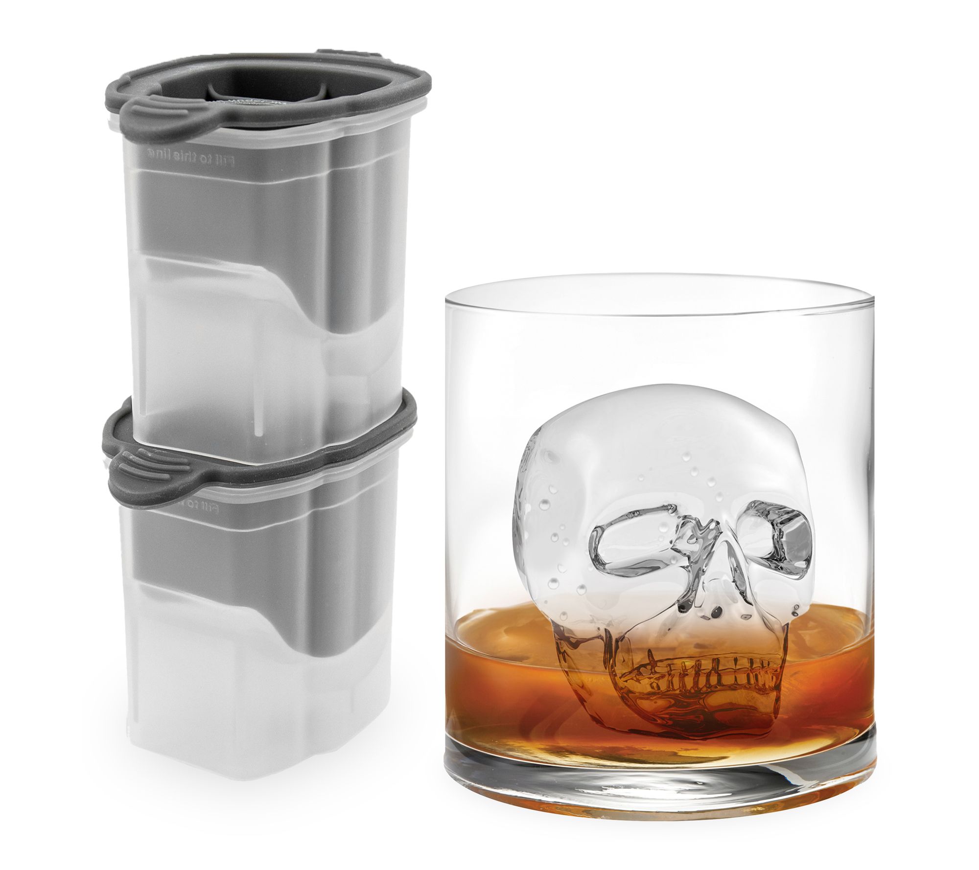 Tovolo Set of 2 Skull Ice Molds