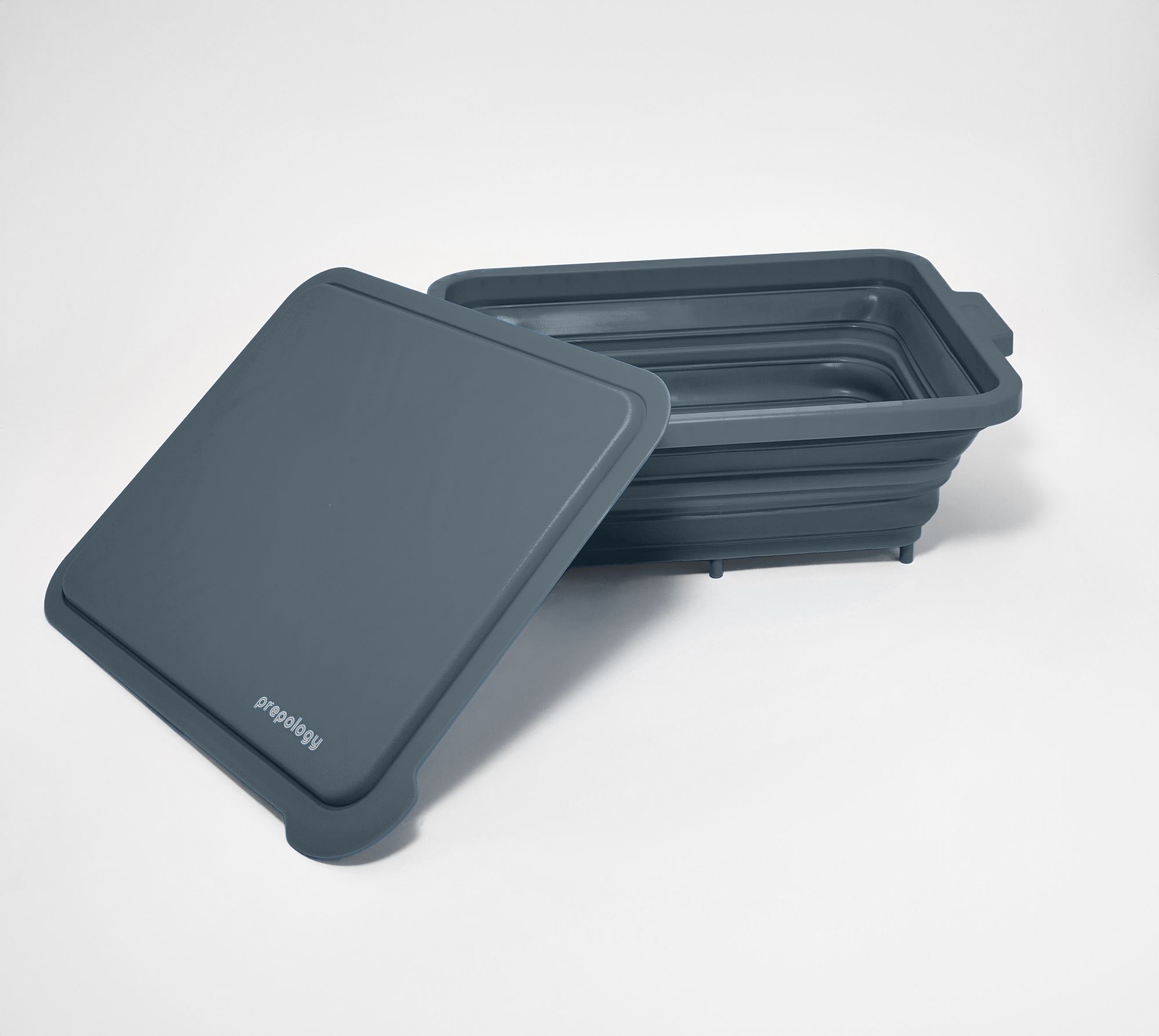 "As Is" Prepology Collapsible Food Prep Tub w/Board & Drain