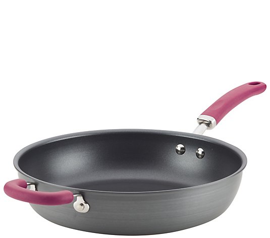 Rachael Ray Create Delicious 12.5" Hard-Anodized Deep Skillet