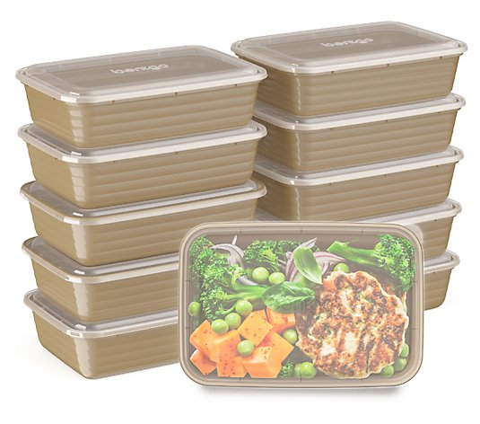 Bentgo Prep 10-Pack 1-Compartment Meal Prep Container