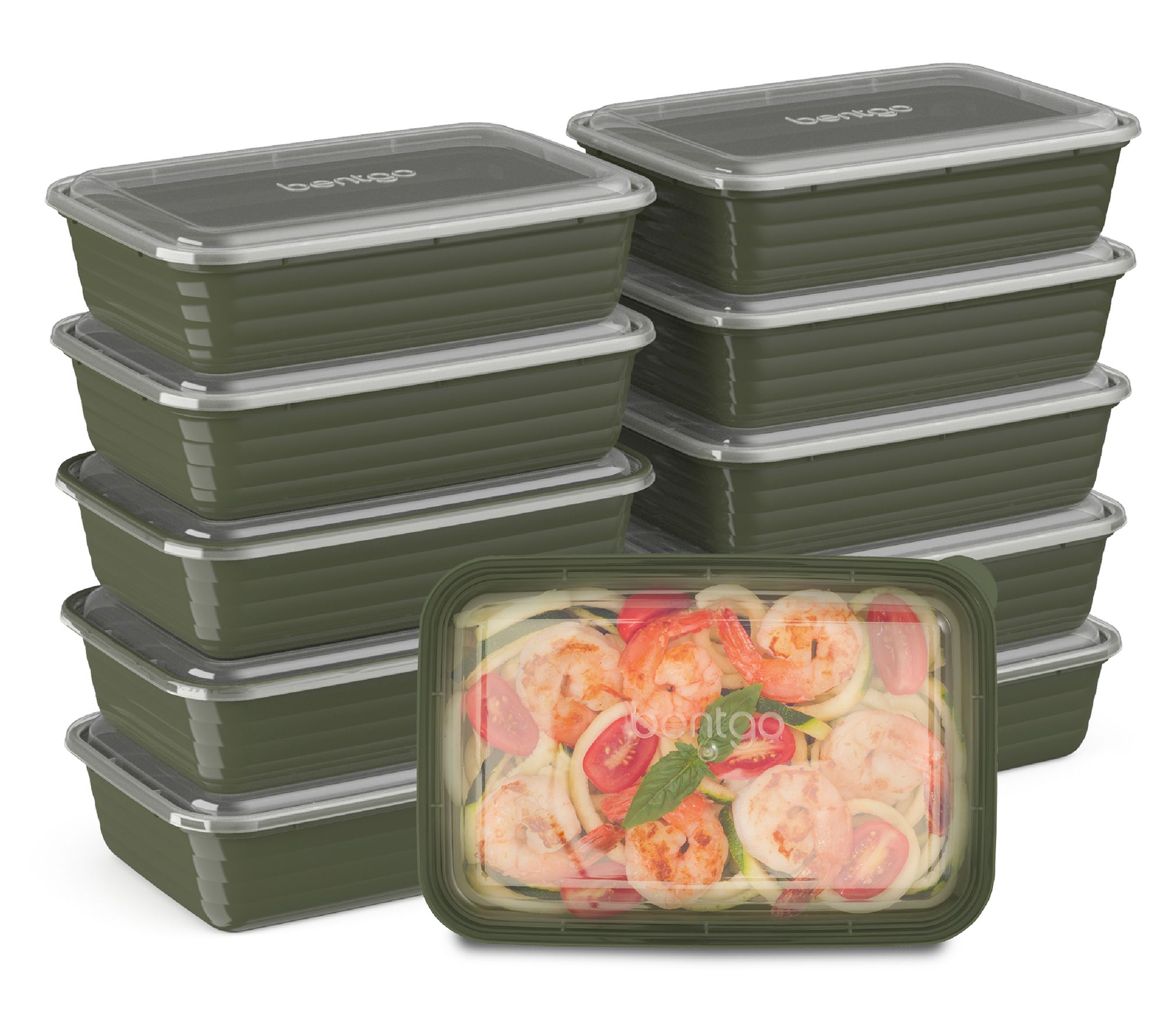 Bentgo Prep 10-Pack 1-Compartment Meal Prep Container