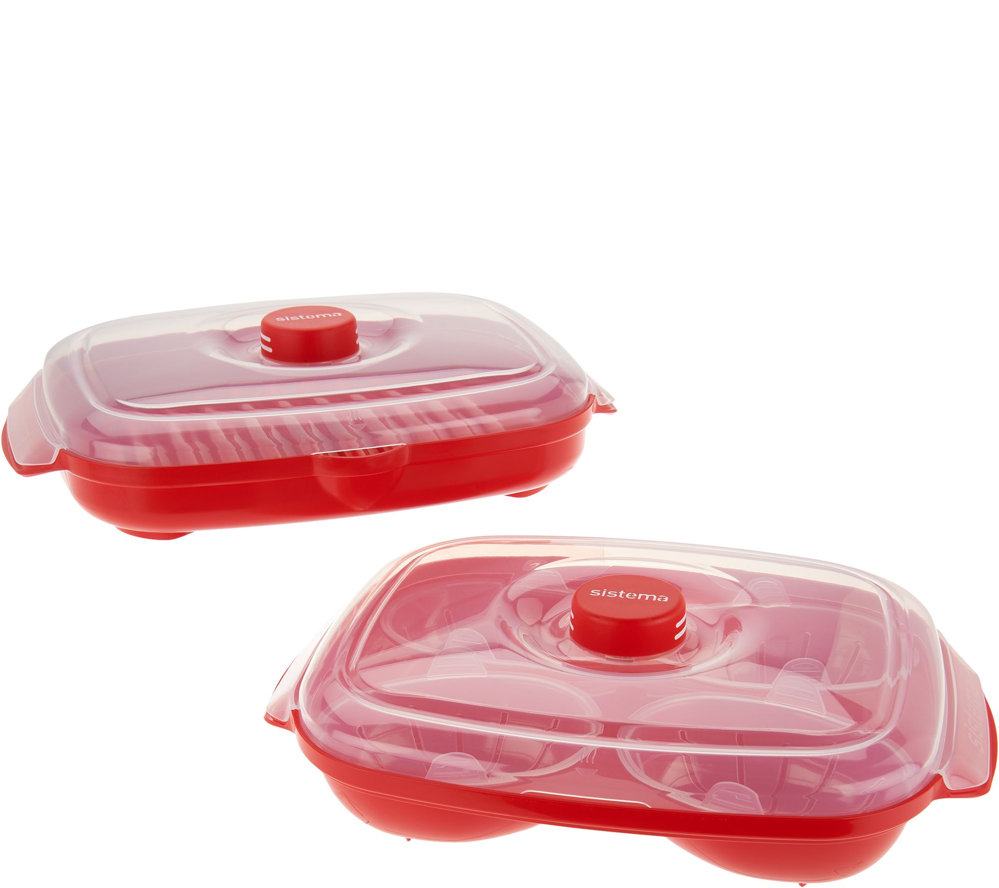 Sistema Easy Bacon & Egg Poacher Microwave Cooker Set