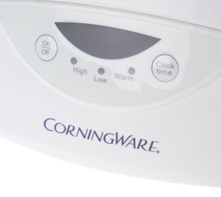 CorningWare 4qtProgrammable Slow Cooker / Server w/ Glass