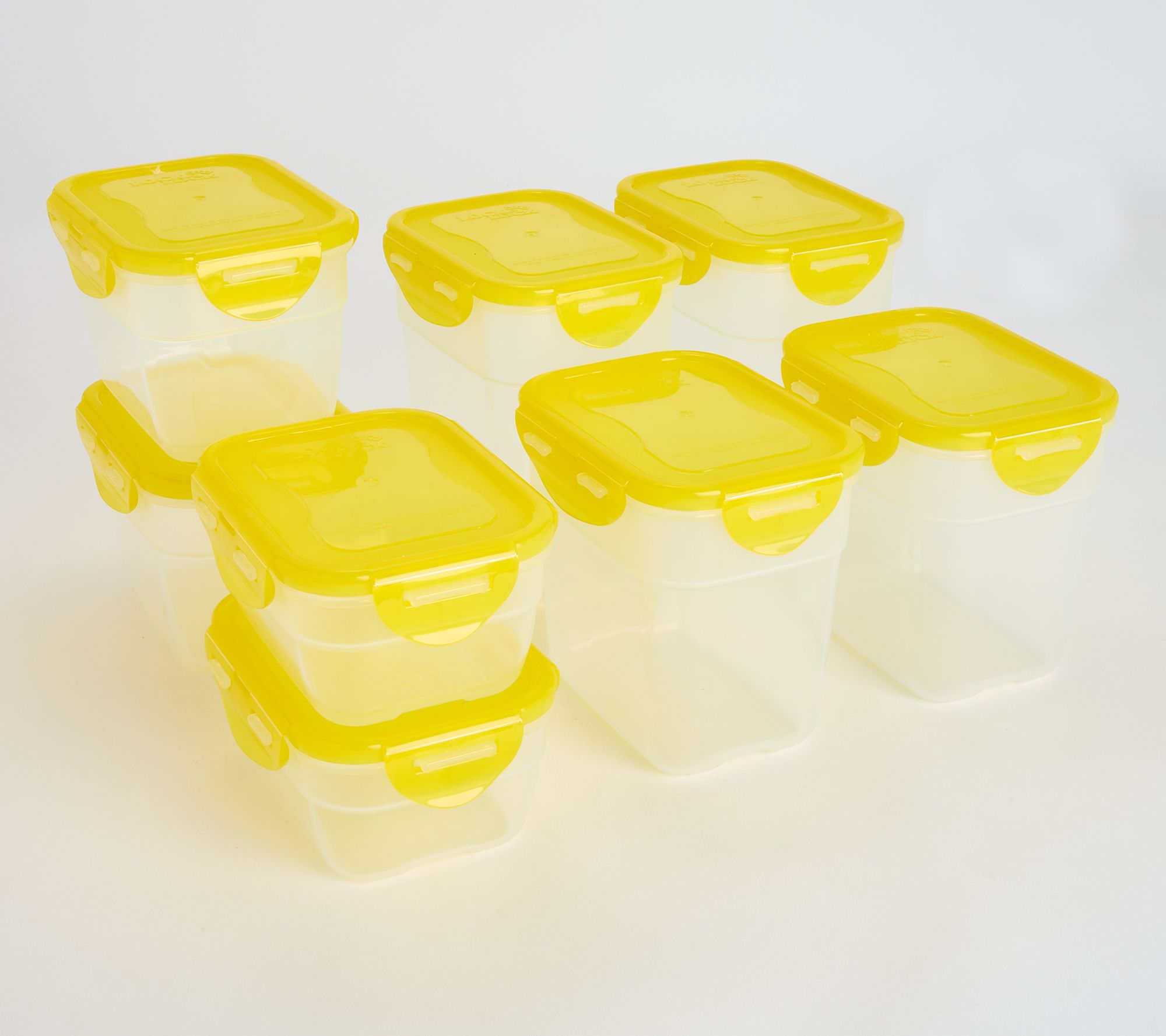 LocknLock 8-Piece Mini Nesting Rectangle Storage Set