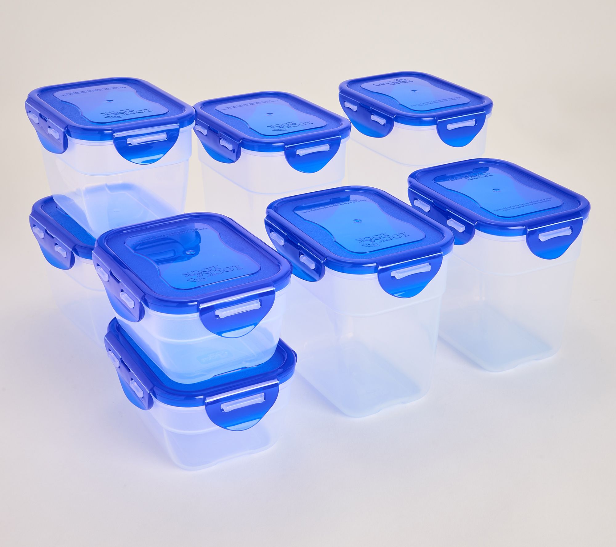 LocknLock 8-Piece Mini Nesting Rectangle Storage Set
