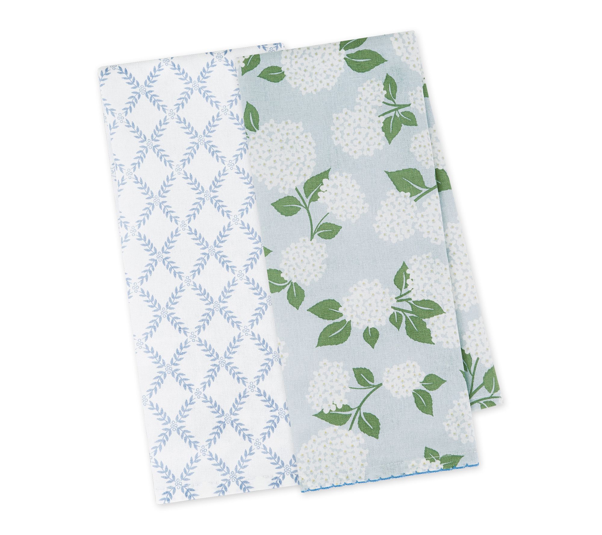 Design Imports Hydrangea Garden Kitchen Towel Set of 2