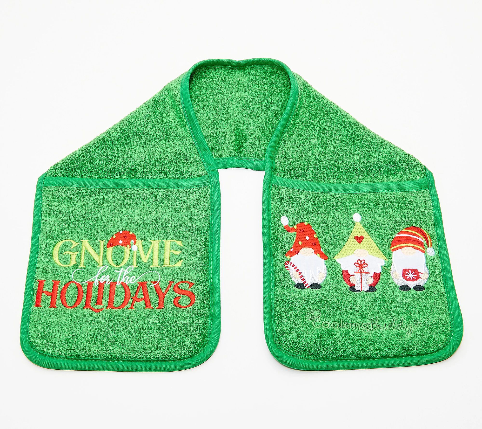 "As Is" Campanelli Cooking Buddy Embroid.Holiday Towel/PotHolder