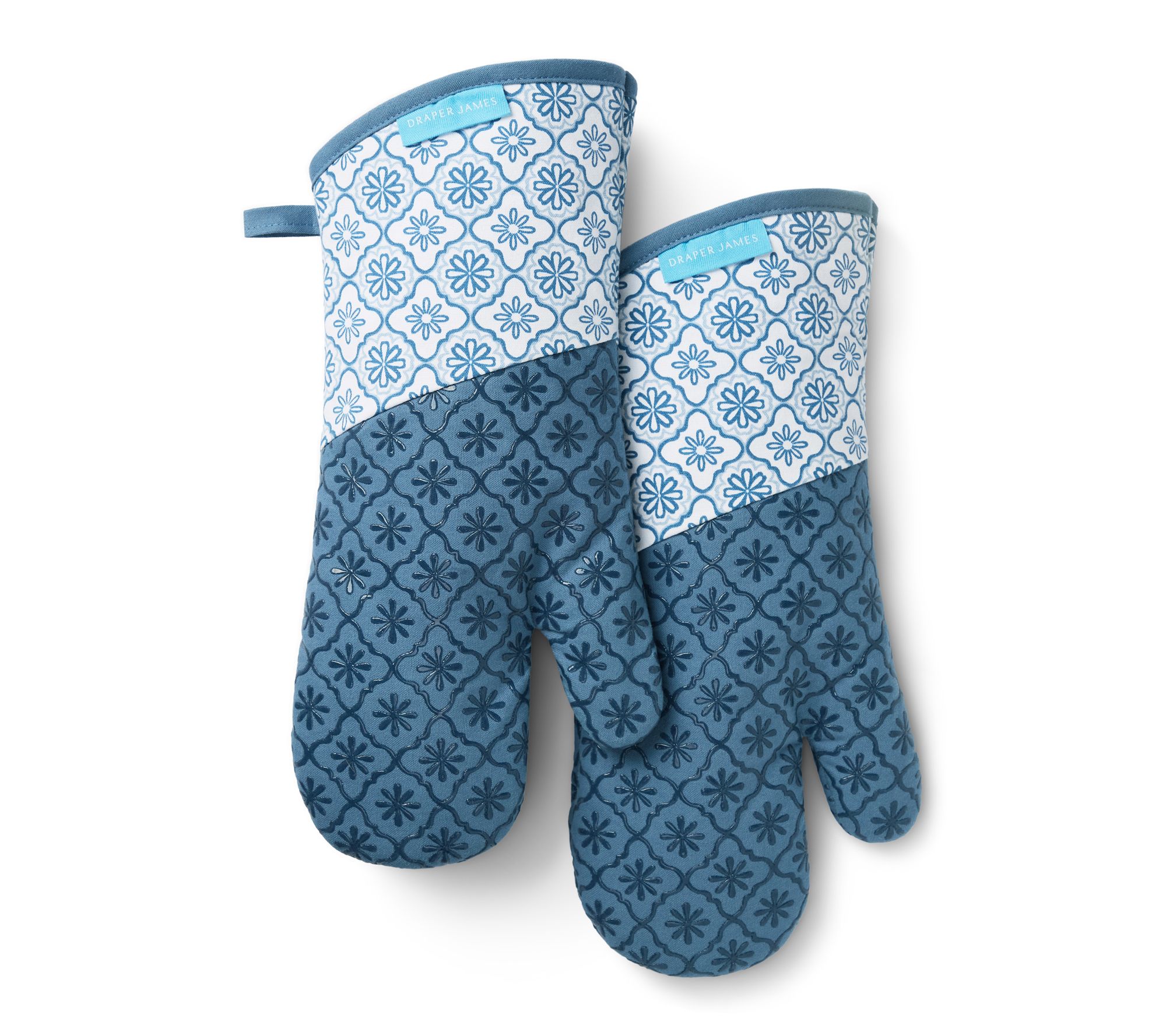 Draper James Ge ometric Floral Oven Mitt 2-Pac k Set