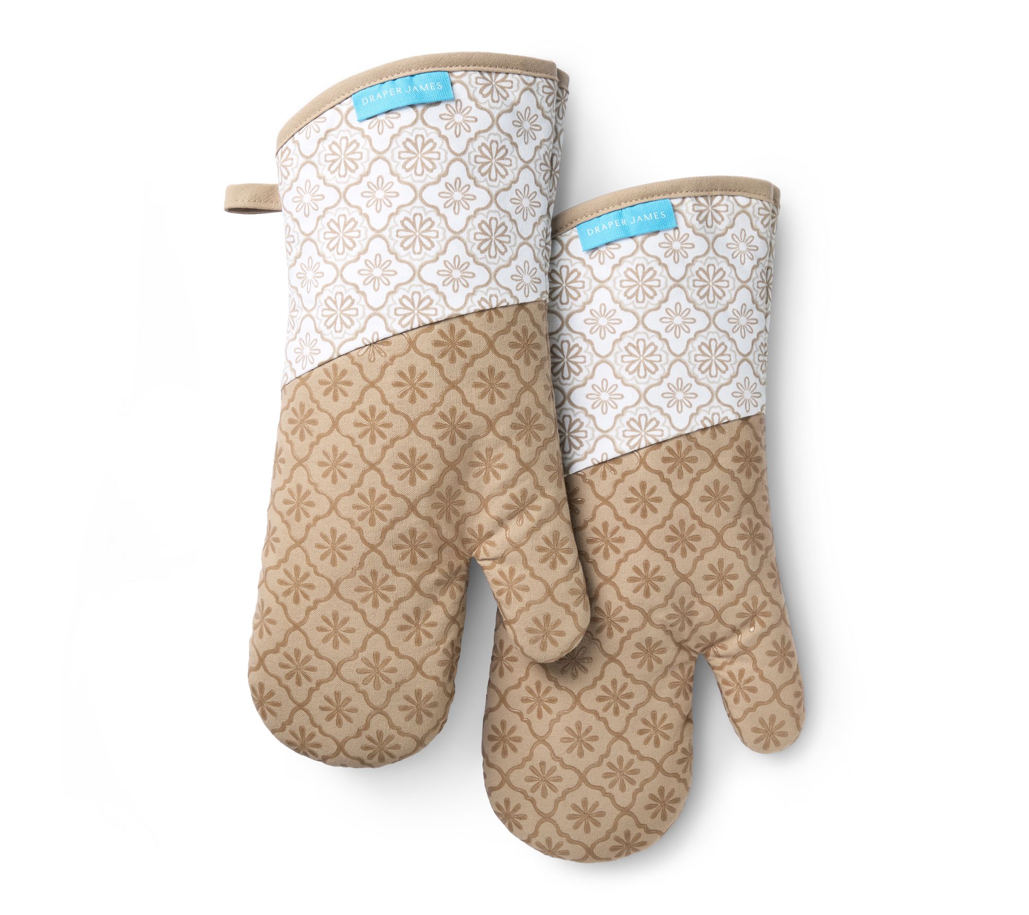 Draper James Ge ometric Floral Oven Mitt 2-Pac k Set