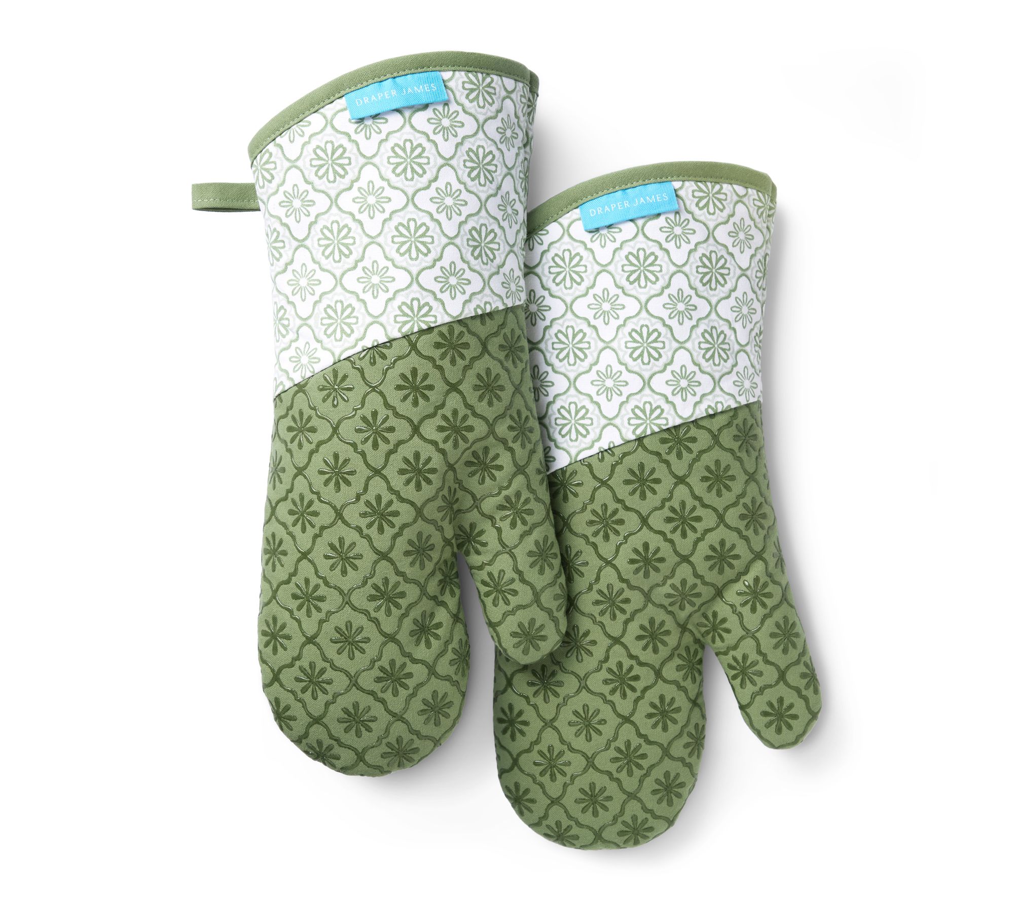 Draper James Ge ometric Floral Oven Mitt 2-Pac k Set