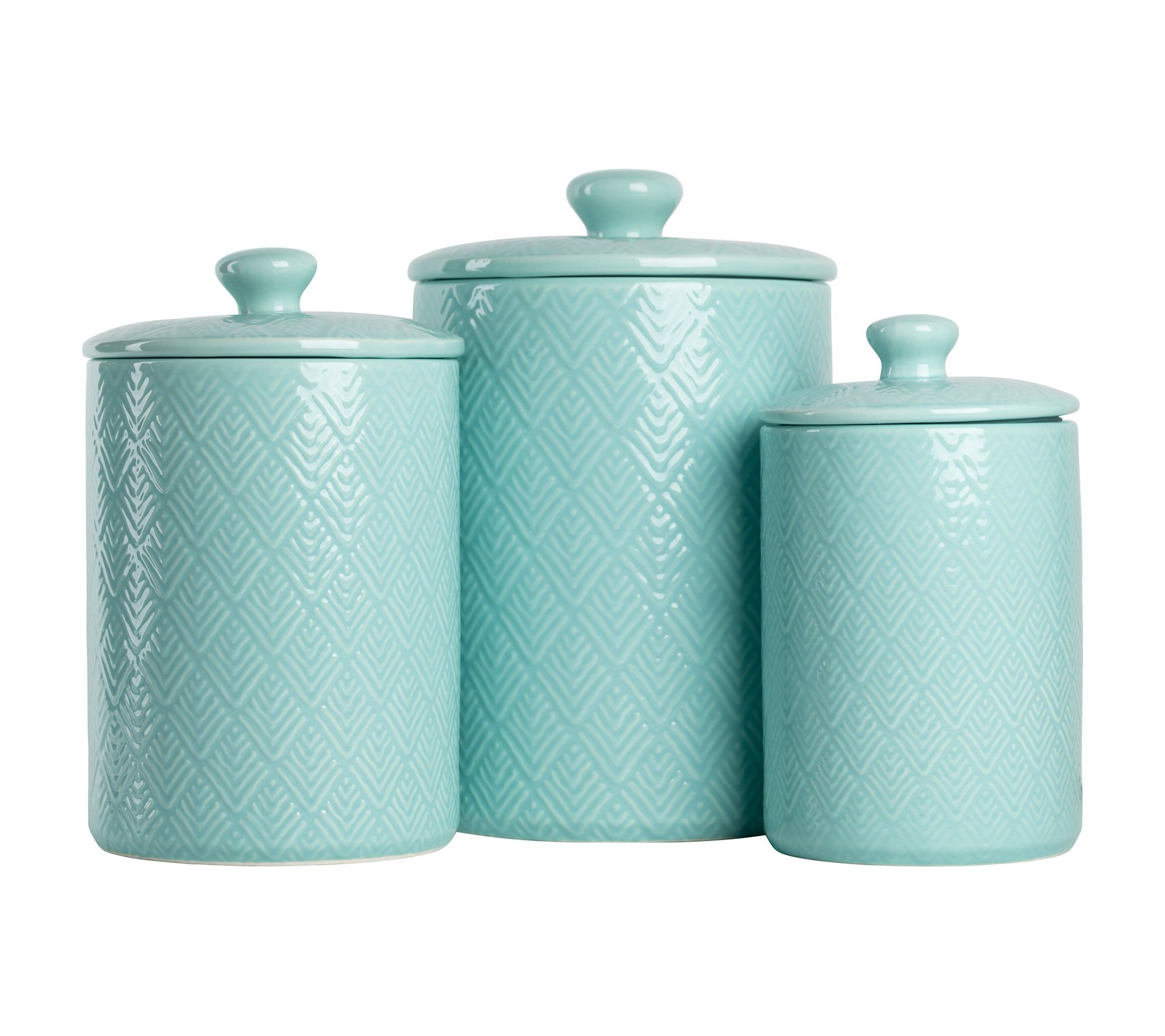 10 Strawberry Street 3-Piece Ceramic Marquis Canister Set